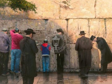 Paysage urbain œuvres - The Wailing Wall Jerusalem TK cityscape